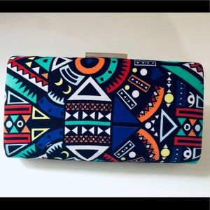 Women clutch bag made from African print